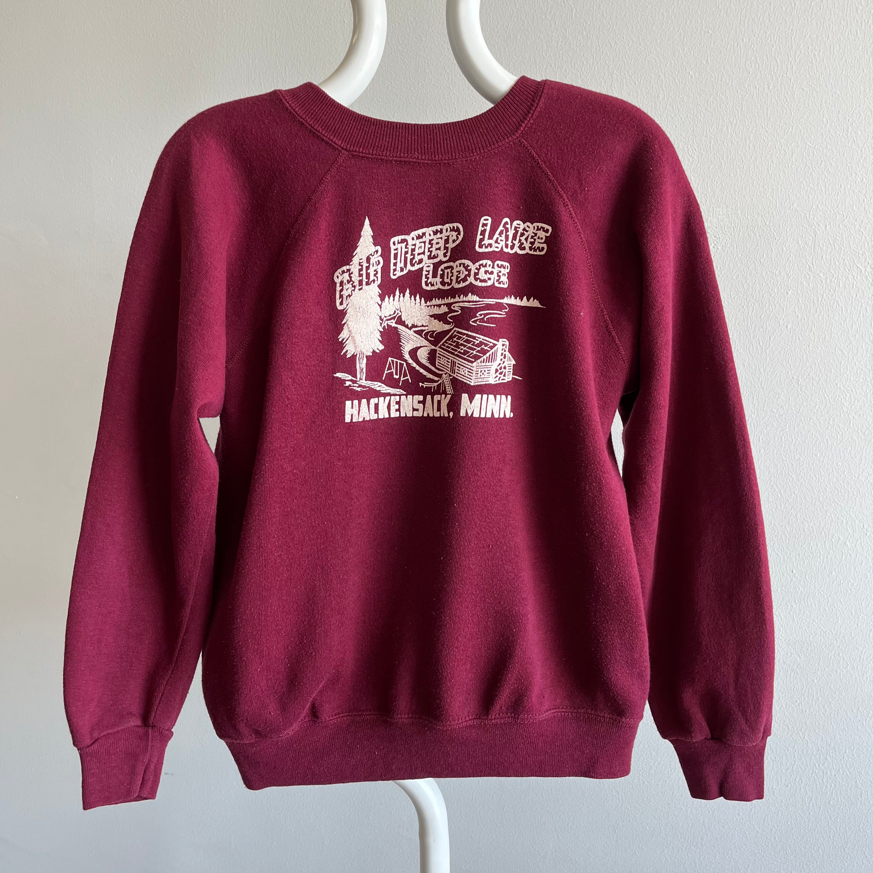 1970s Deep Lake Lodge Hackensack, Minnesota Sweatshirt