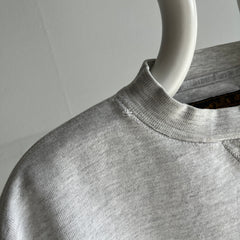 1990s Eddie Bauer Single V Mostly Cotton Blank Gray Sweatshirt