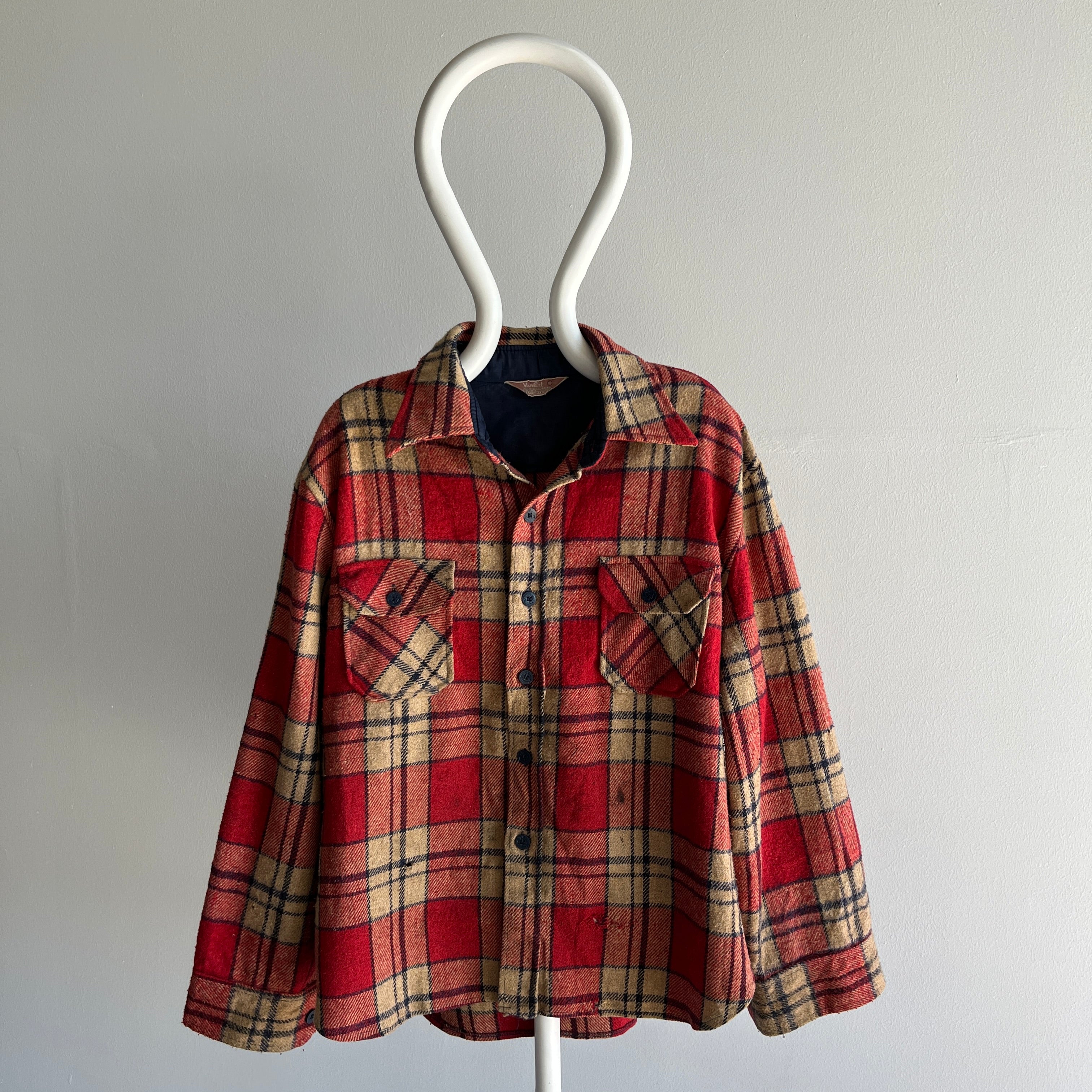 1970s Van Cort Dilapidated Flannel - Dumpster Chic