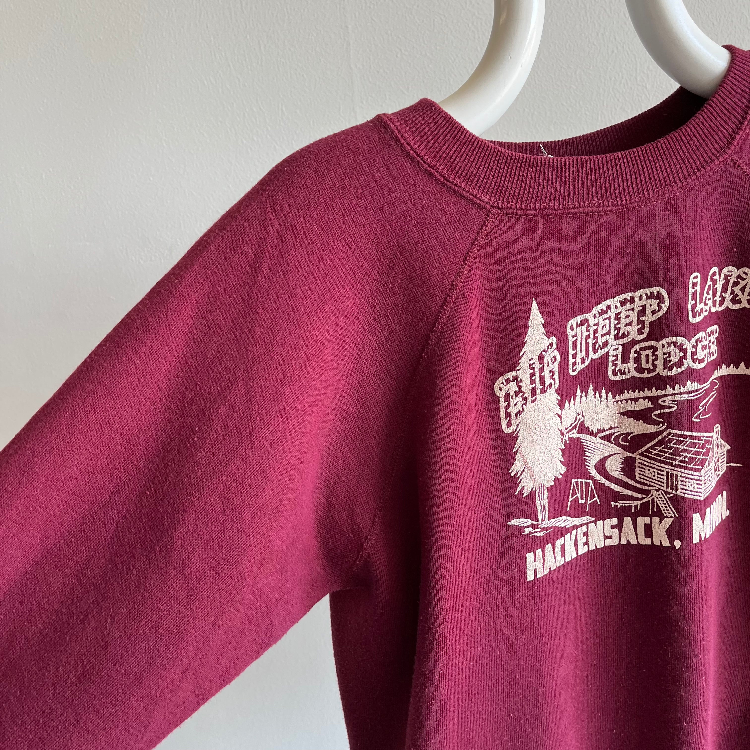 1970s Deep Lake Lodge Hackensack, Minnesota Sweatshirt