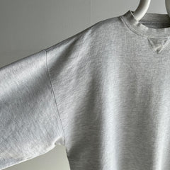 1990s Eddie Bauer Single V Mostly Cotton Blank Gray Sweatshirt