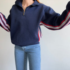 1990s Russell Brand 1/4 Zip with Striping