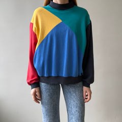 1980s Color Block Sweatshirt