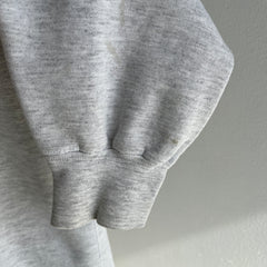 1990s Eddie Bauer Single V Mostly Cotton Blank Gray Sweatshirt