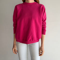 1980s Dragon Fruit Pink Raglan Sweatshirt