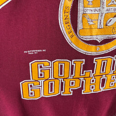 1980s Minnesota Golden Gophers Super Thin and Long Sweatshirt