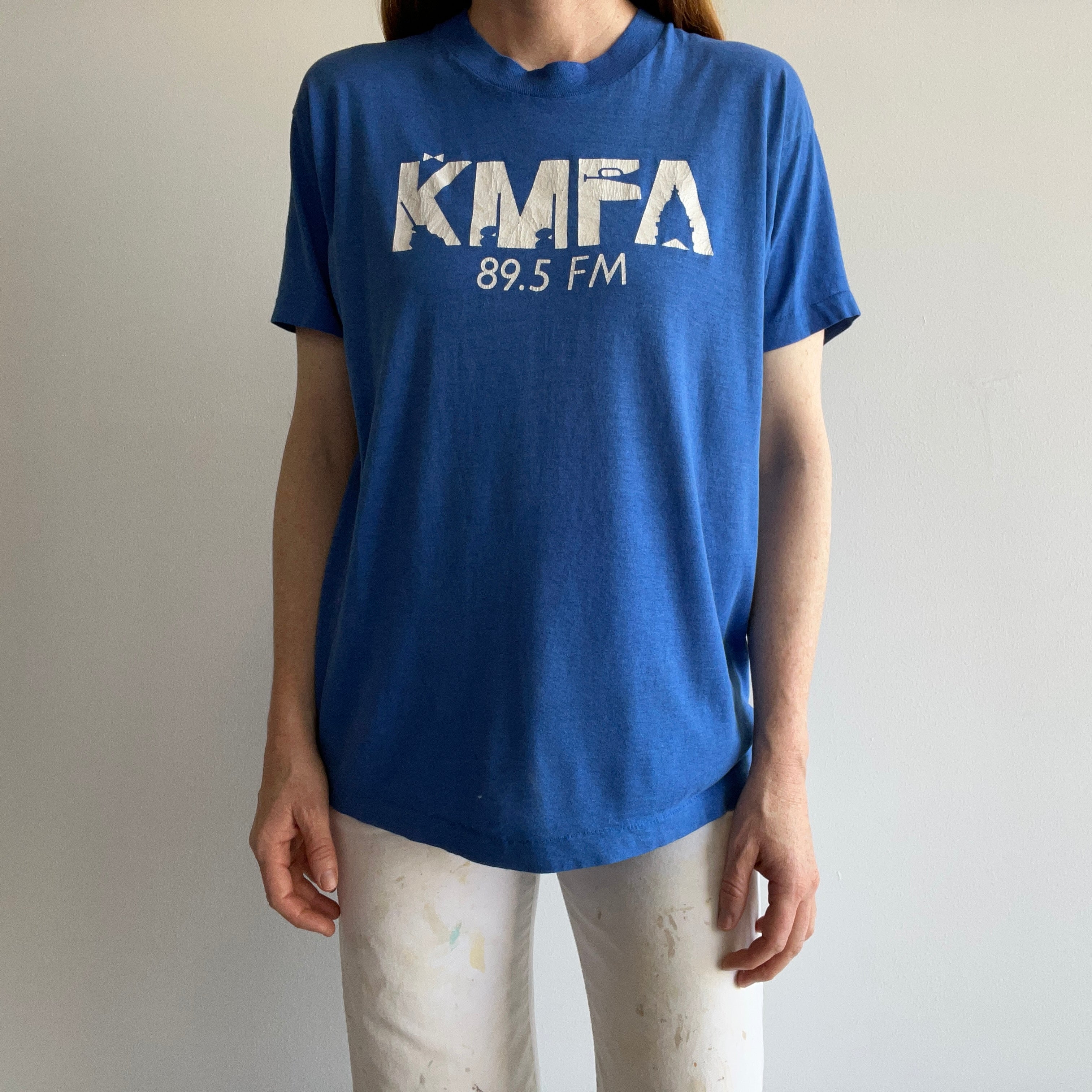 1980s KMFA 89.5FM T-Shirt - Austin's Classical Music Station