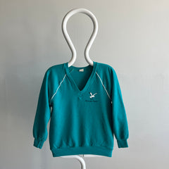 1970s Oeracoke Island V-Neck Sweatshirt by Collegiate Pacific