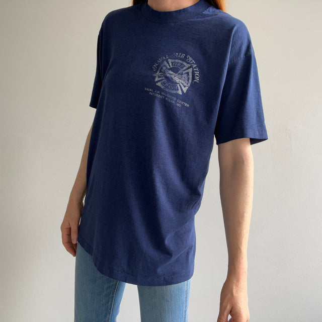 1980/90s Naval AIr Fire Station 50/50 T-Shirt