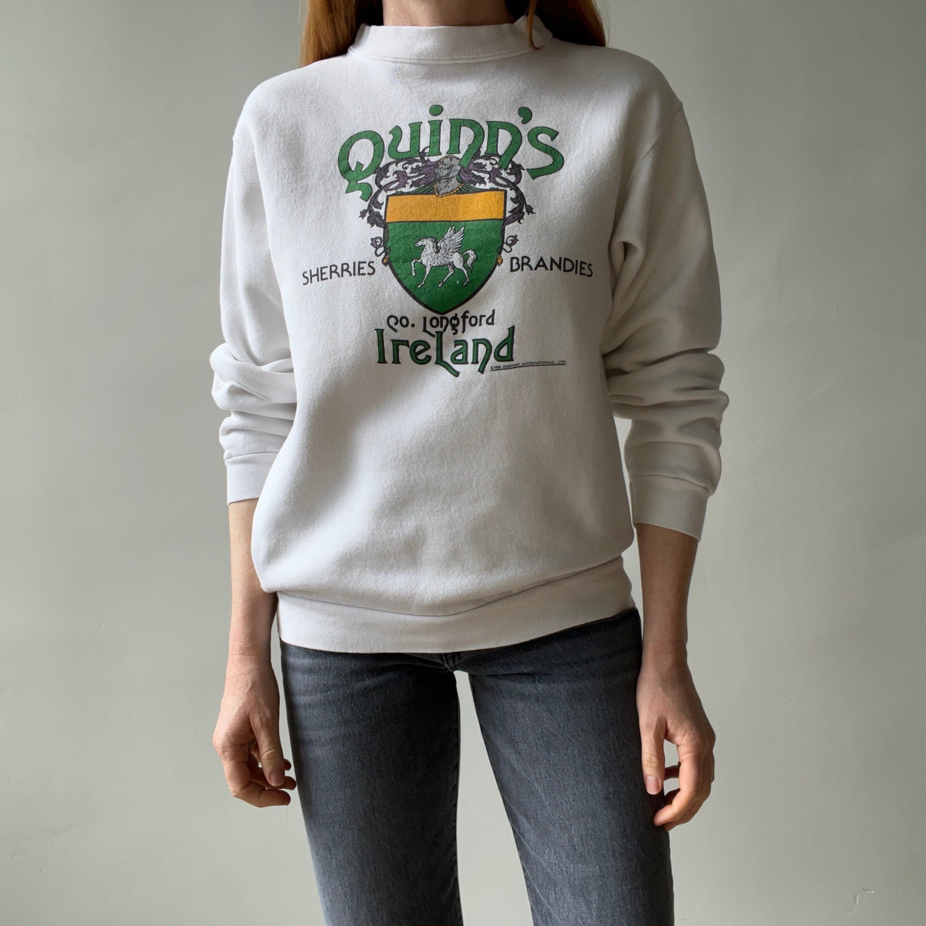 1988 Quinn's Sherries and Brandies Ireland Sweatshirt