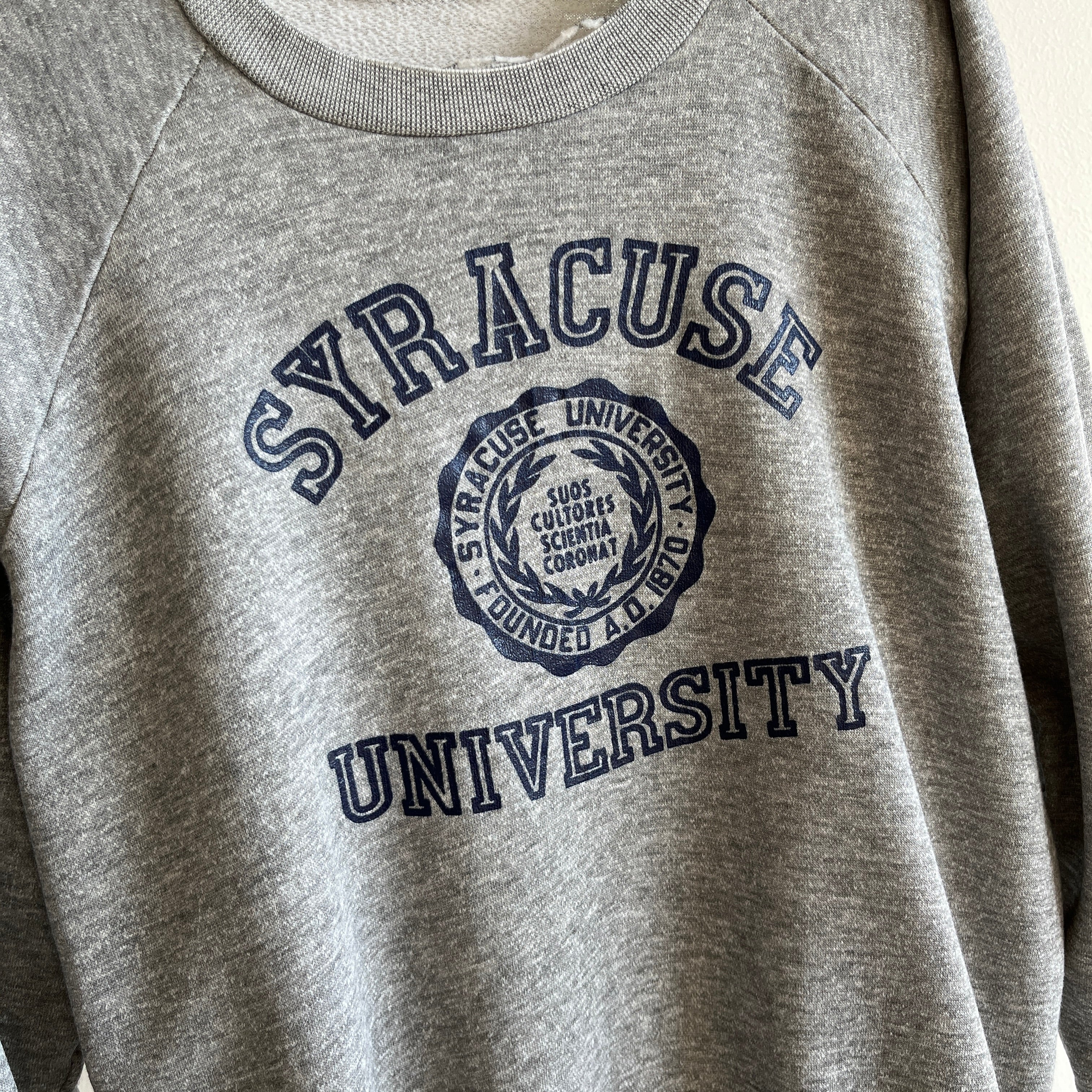 1970s Split Neck (Swoon) Syracuse University Sweatshirt