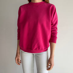 1980s Dragon Fruit Pink Raglan Sweatshirt