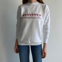 1980s Flamboyance (What a Group of Flamingos is Called) Sweatshirt