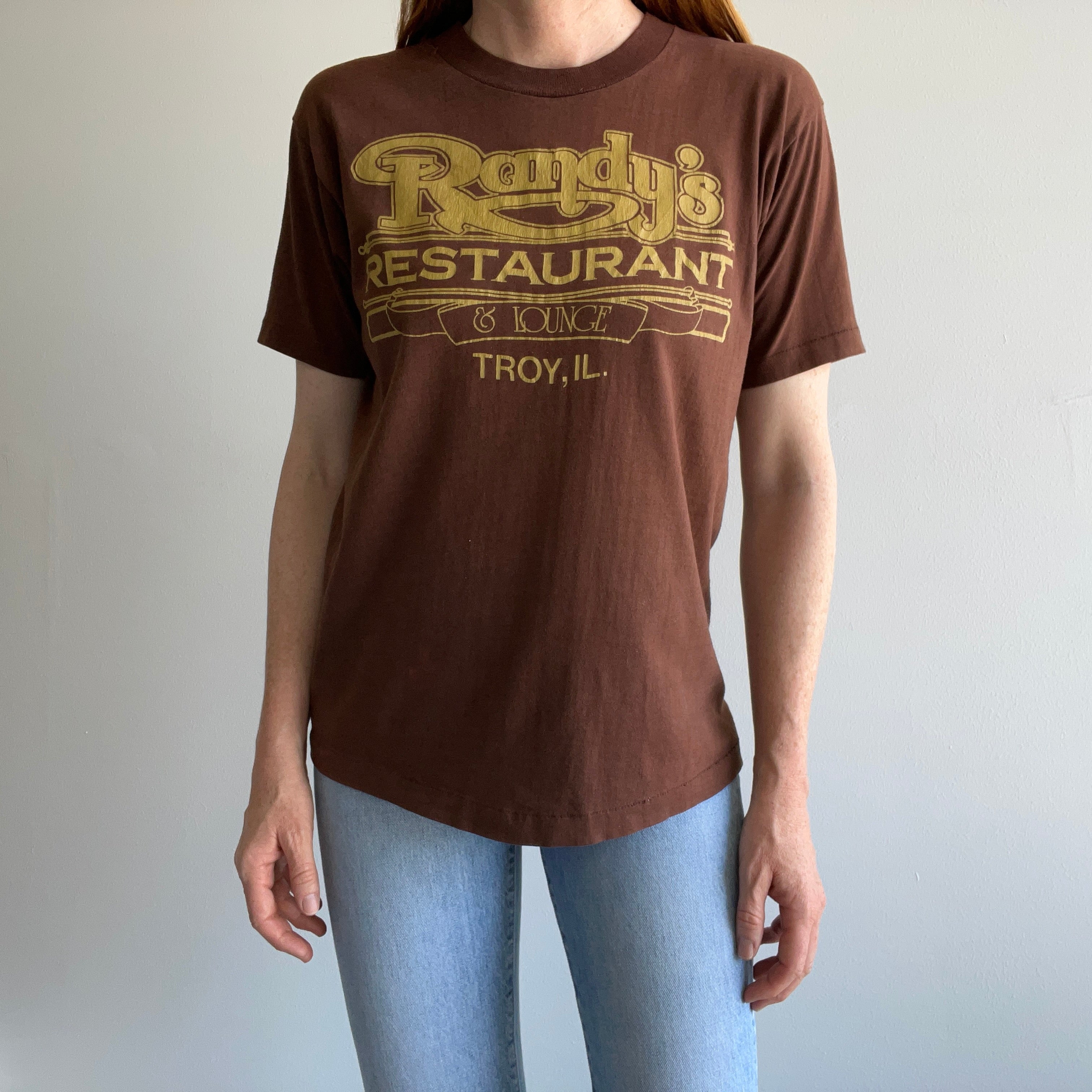 1970s Randy's Restaurant & Lounge - Troy, Illinois - T-Shirt