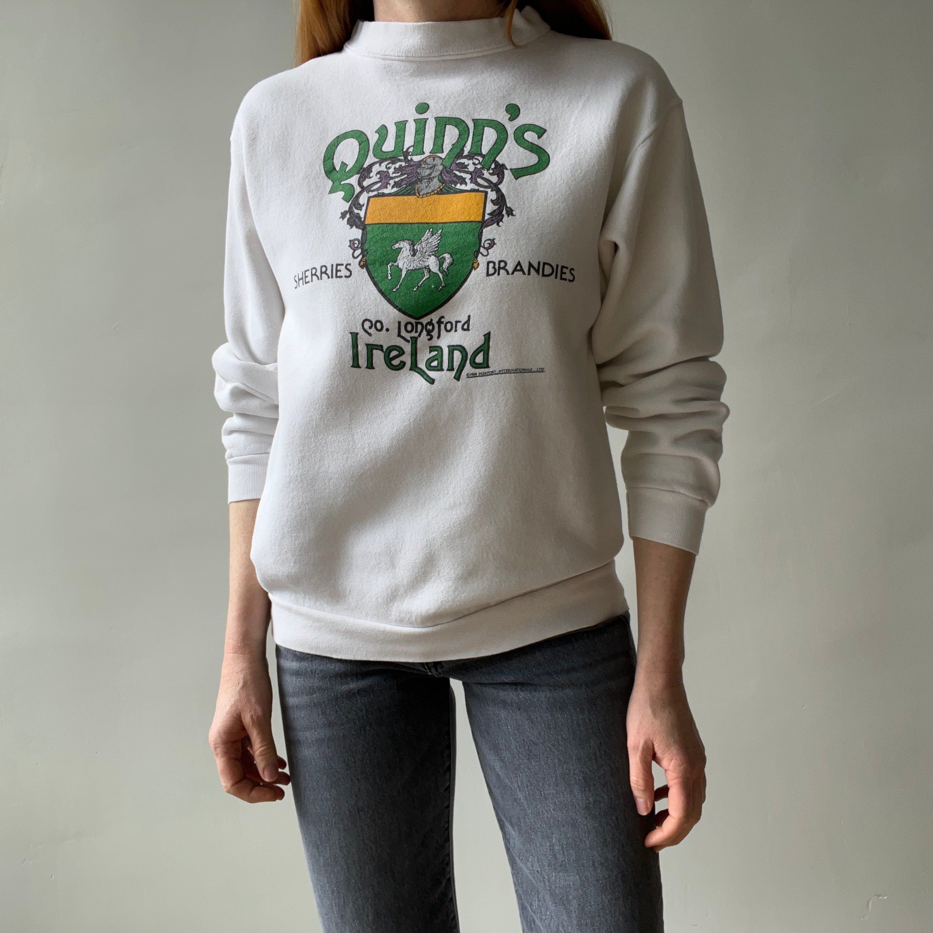 1988 Quinn's Sherries and Brandies Ireland Sweatshirt