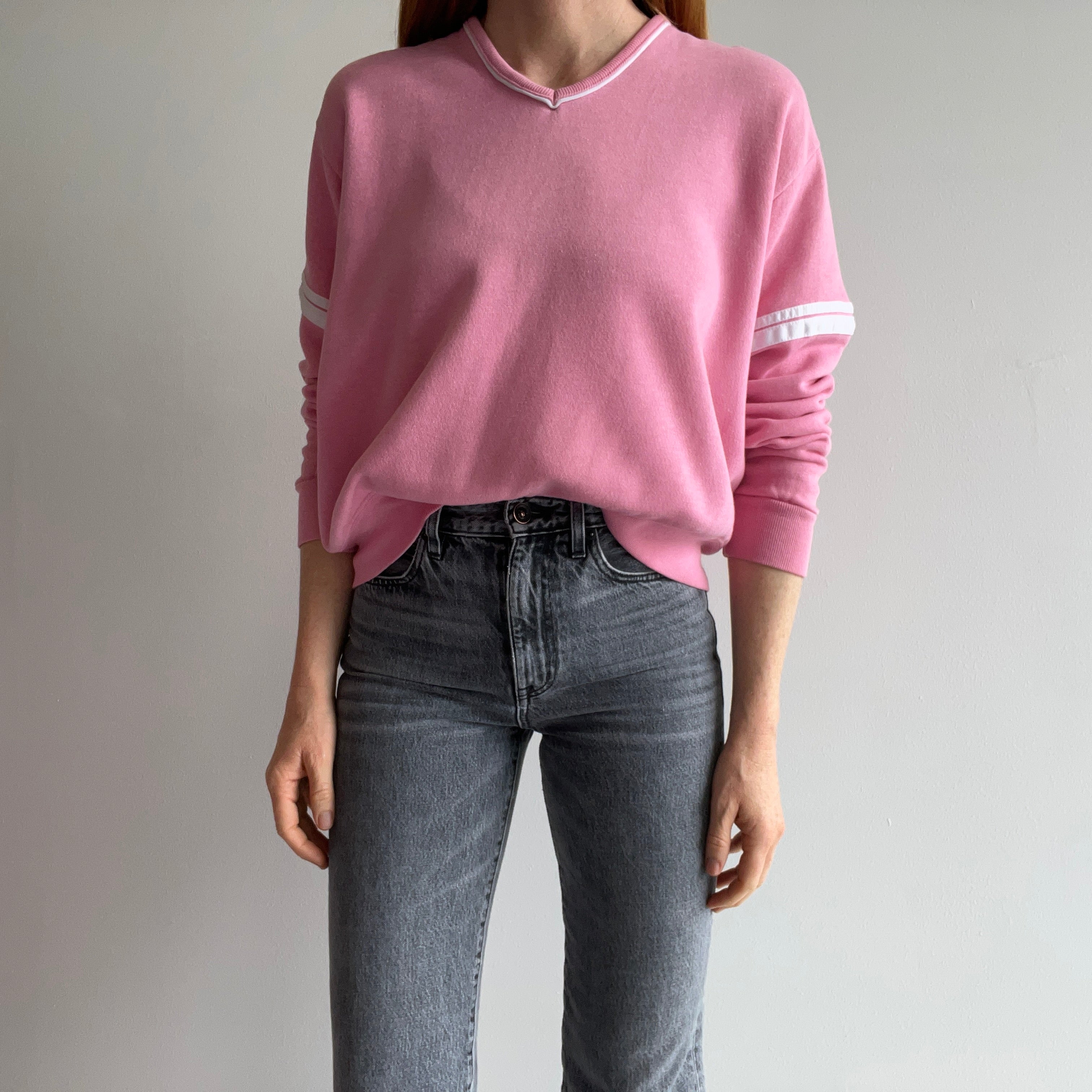 1980s Bubbalicious Pink Bassett Walker Delightful Sweatshirt