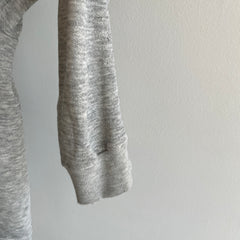 1980s Ruth's Paper Thin Worn Out Bassett Walker Double Stripe V-Neck Sweatshirt