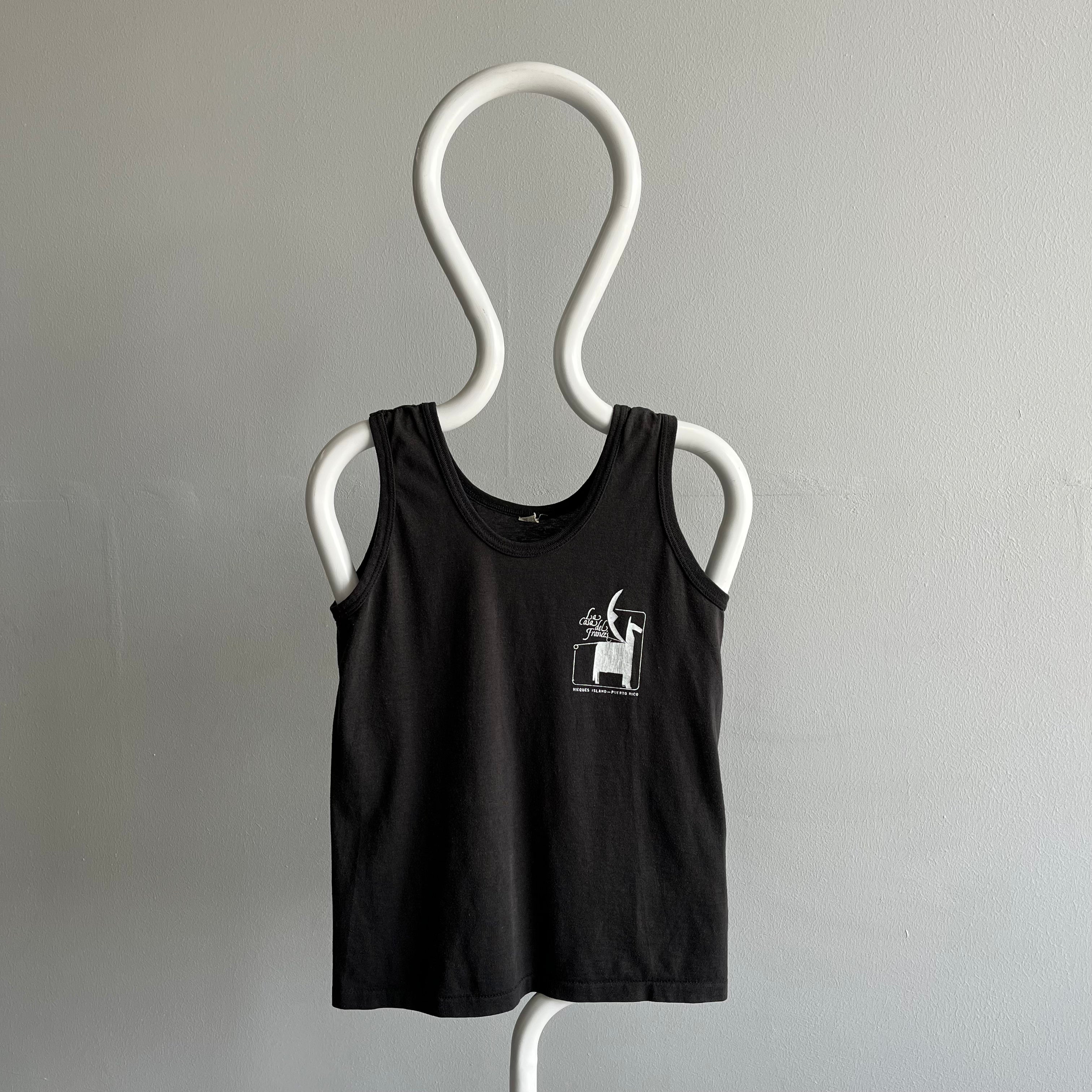 1980s La Casa Del Frances, Puerto Rico Tank Top by Screen Stars