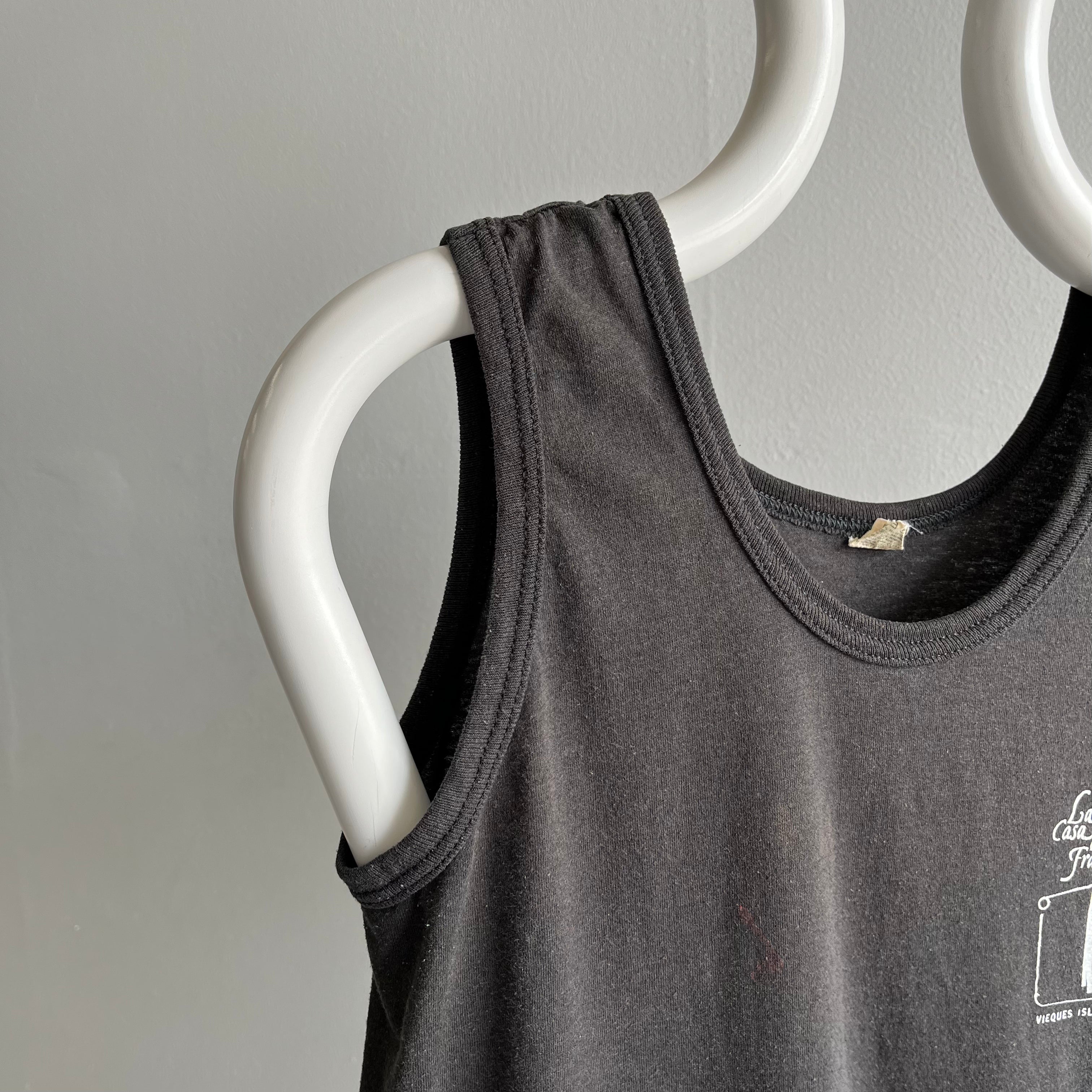 1980s La Casa Del Frances, Puerto Rico Tank Top by Screen Stars