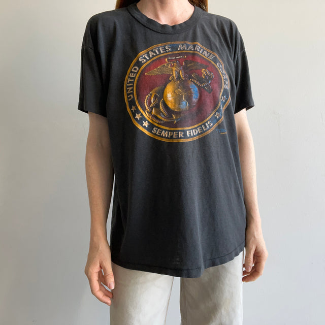 1988 US Marines Super Slouchy Rolled Neck T-Shirt