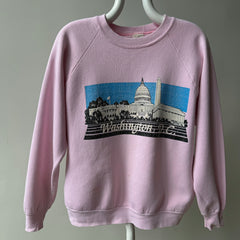 1980s Washington DC Stained Pink Sweatshirt