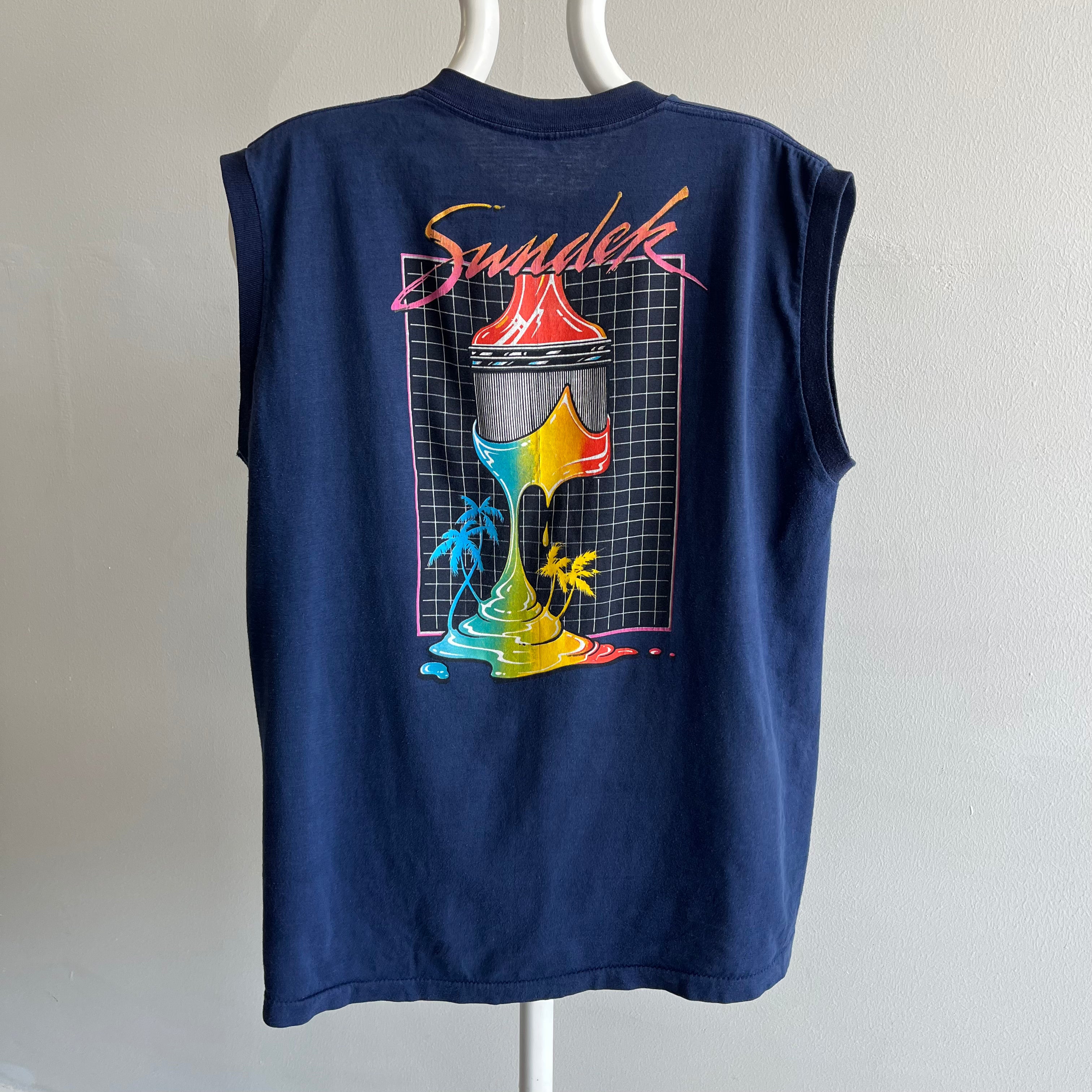 1980s Sundek Surf Wear Cotton Muscle Tank