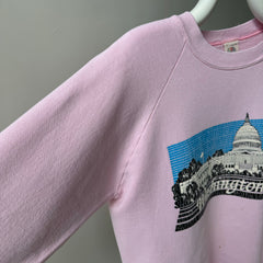 1980s Washington DC Stained Pink Sweatshirt