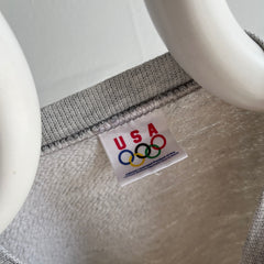 1980s Blank Gray USA Olympic Sweatshirt (Bassett Walker)