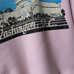 1980s Washington DC Stained Pink Sweatshirt