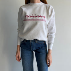 1980s Flamboyance (What a Group of Flamingos is Called) Sweatshirt