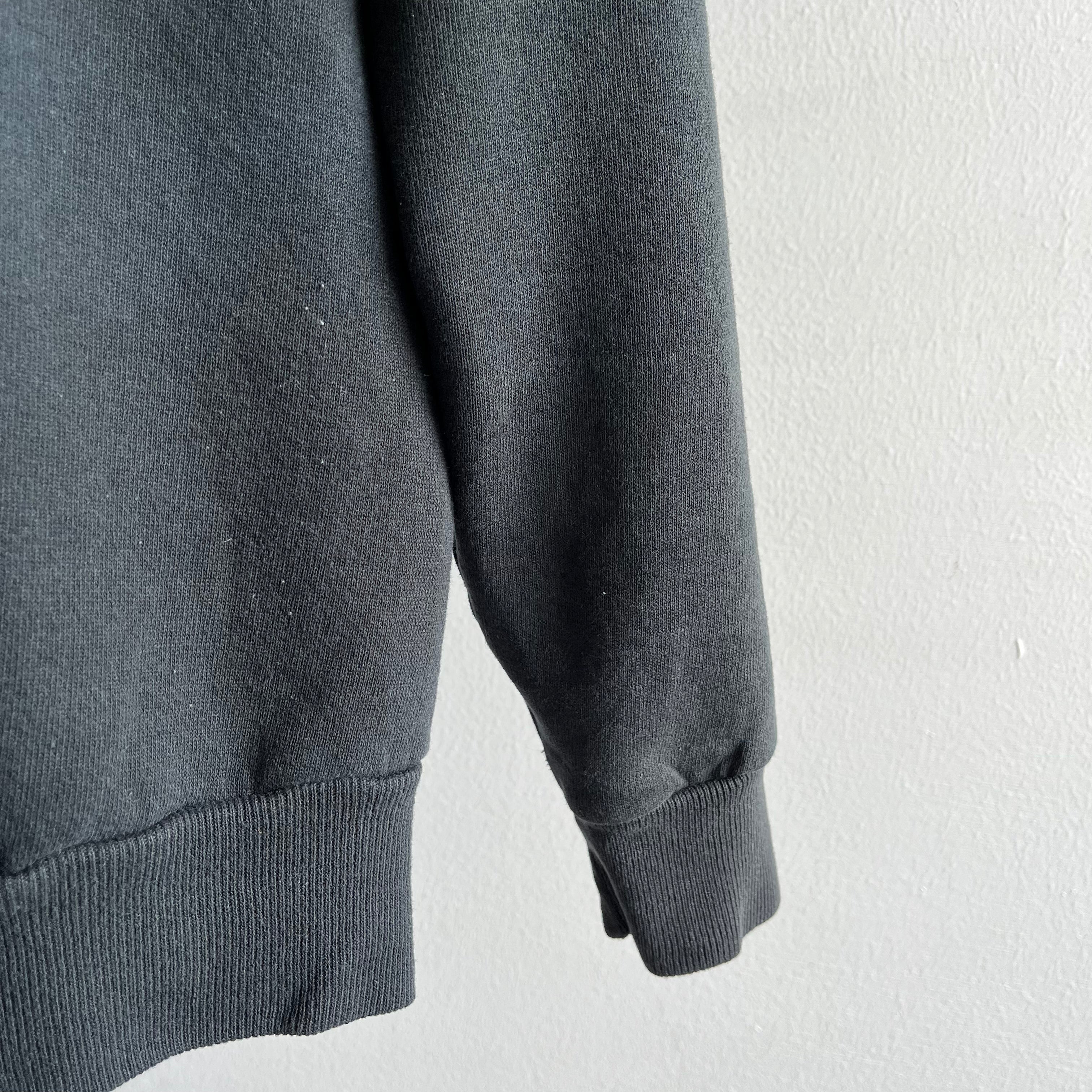 1990s Blank Black Sweatshirt