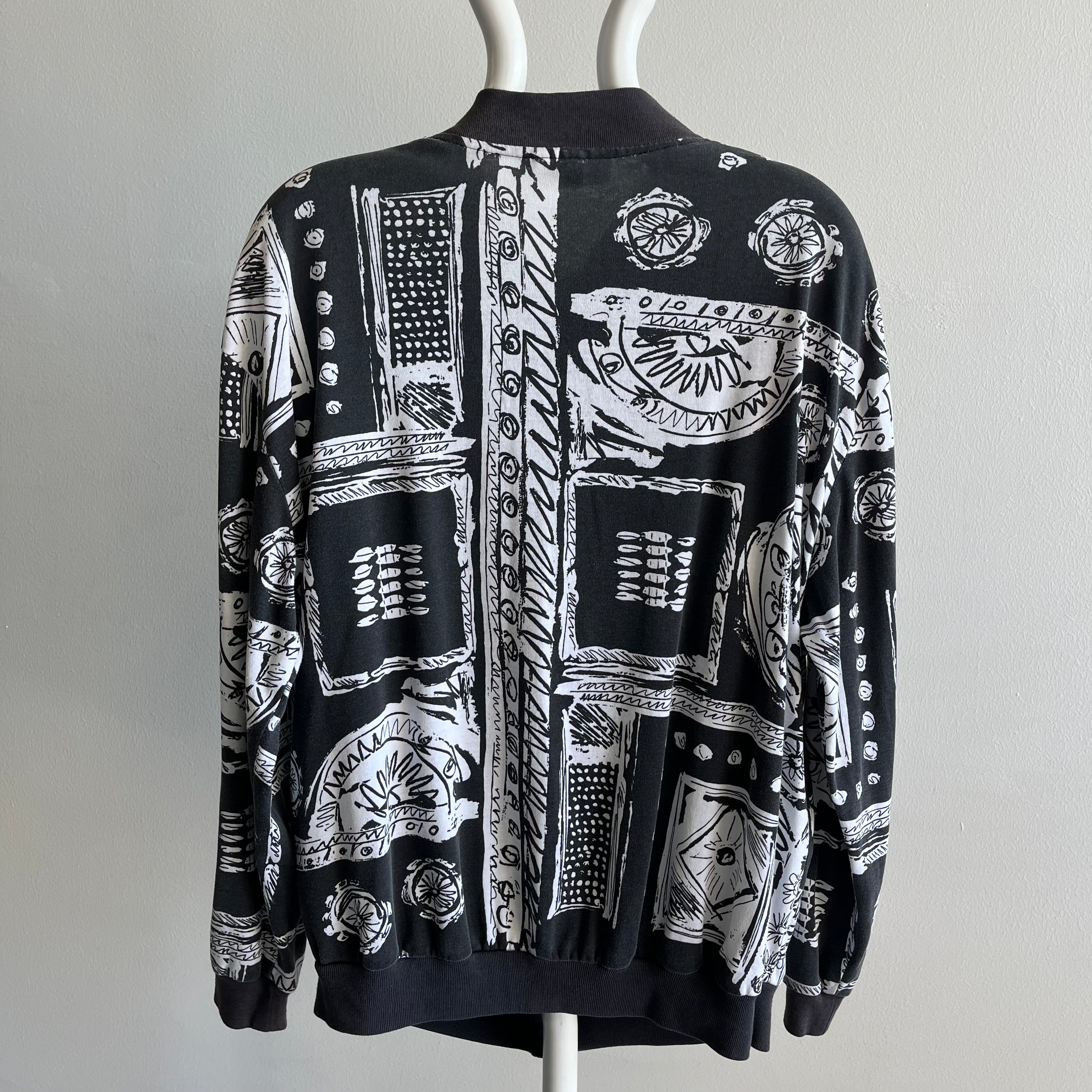 1980s Zip Up Sweatshirt/T-Shirt