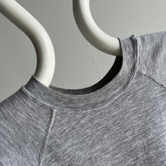 1980s Lightweight Thin Blank Gray Raglan by Action