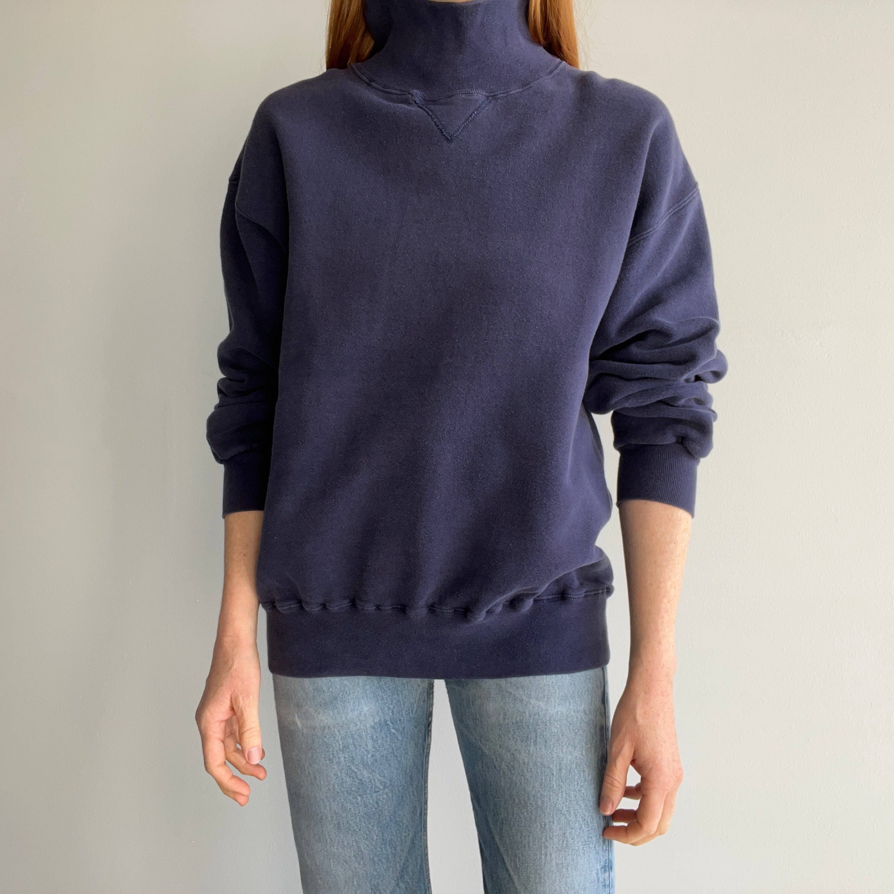 1990s Russell Brand Turtleneck Sweatshirt - !!!