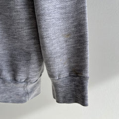 1980s Lightweight Thin Blank Gray Raglan by Action