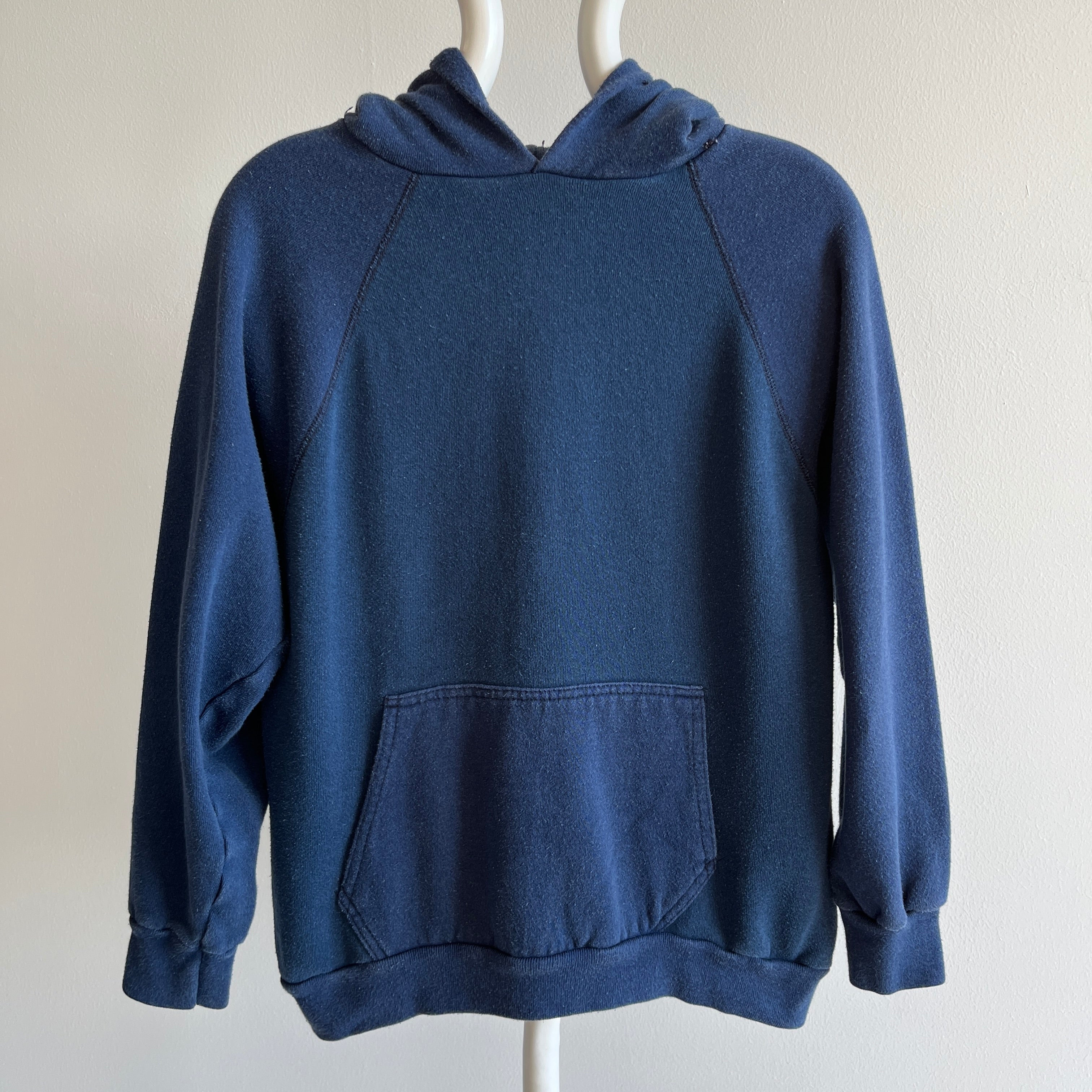 1980s Two Tone Navy (It's Subtle) Pullover Hoodie