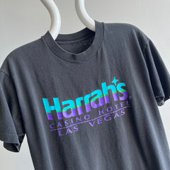 1980s Harrah's Casino Hotel, Las Vegas Cotton T-shirt - Great Gauge
