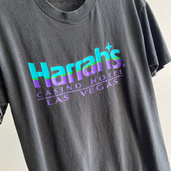 1980s Harrah's Casino Hotel, Las Vegas Cotton T-shirt - Great Gauge