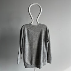 1980s Deep Gray Raglan Without a Tag - Longer and Dreamy