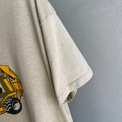 1980s Case Backhoe Skip Loader Thinned Out T-Shirt