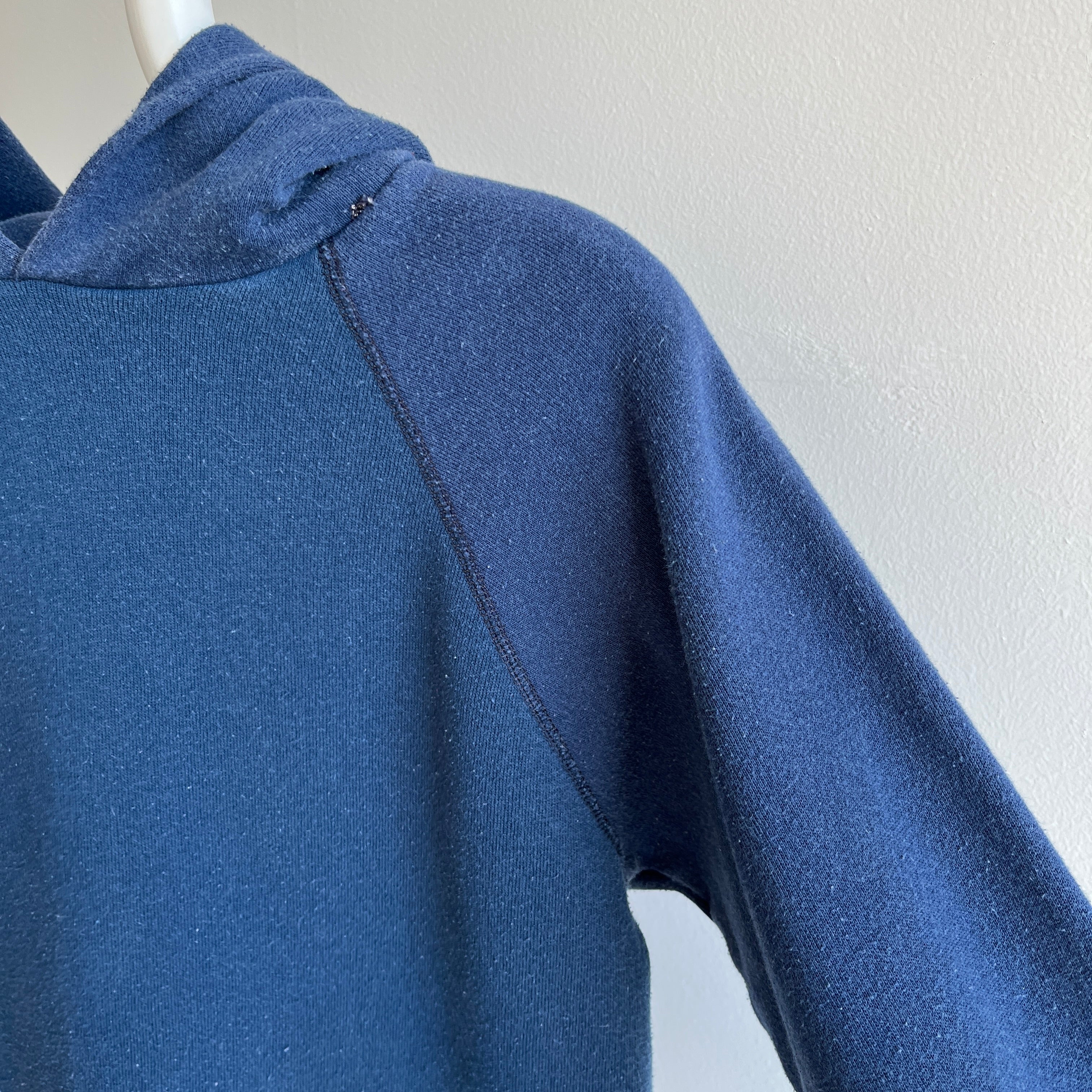 1980s Two Tone Navy (It's Subtle) Pullover Hoodie