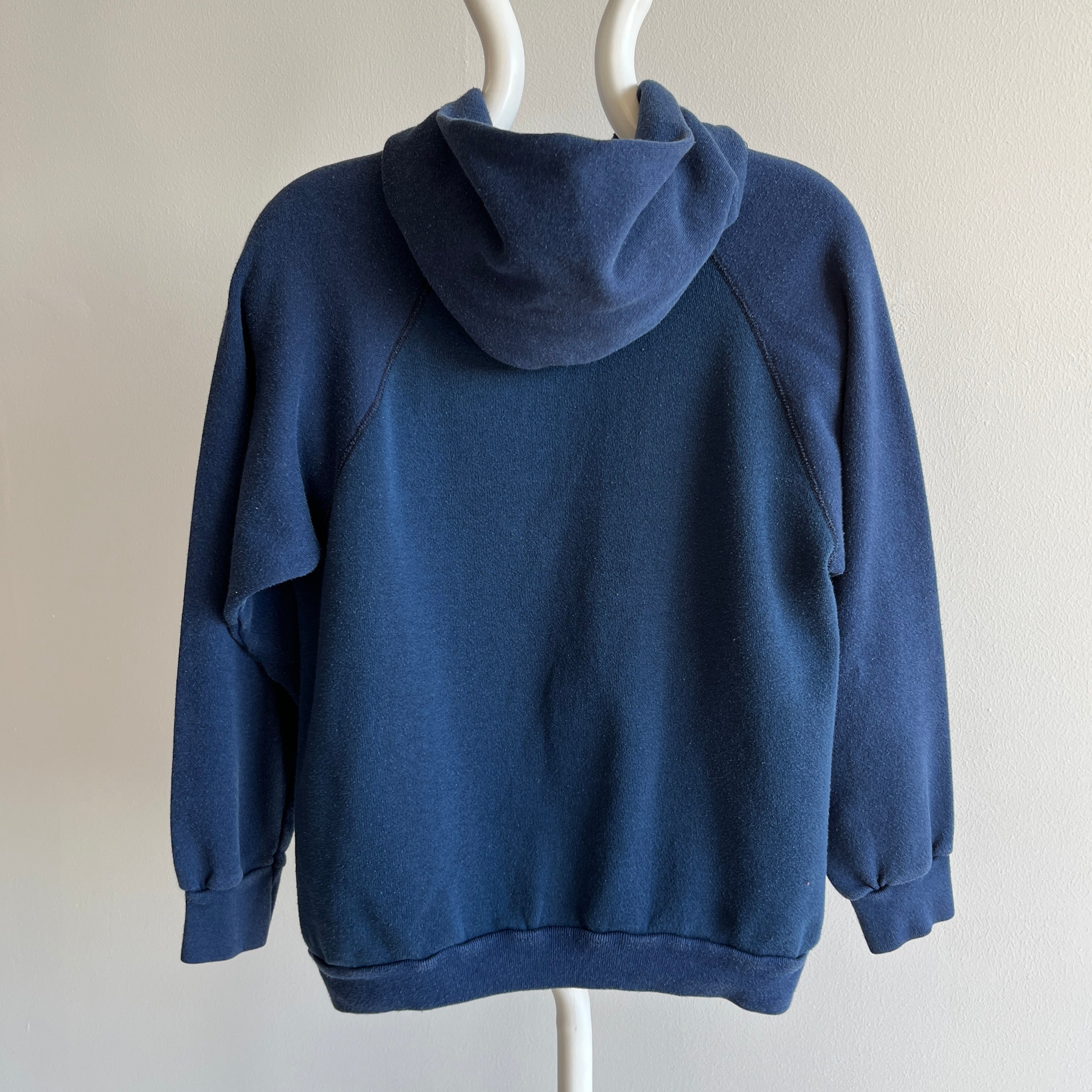 1980s Two Tone Navy (It's Subtle) Pullover Hoodie