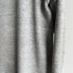 1980s Deep Gray Raglan Without a Tag - Longer and Dreamy