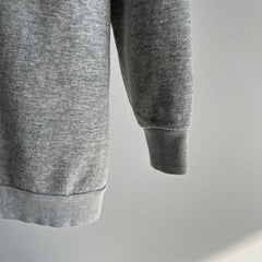 1980s Deep Gray Raglan Without a Tag - Longer and Dreamy