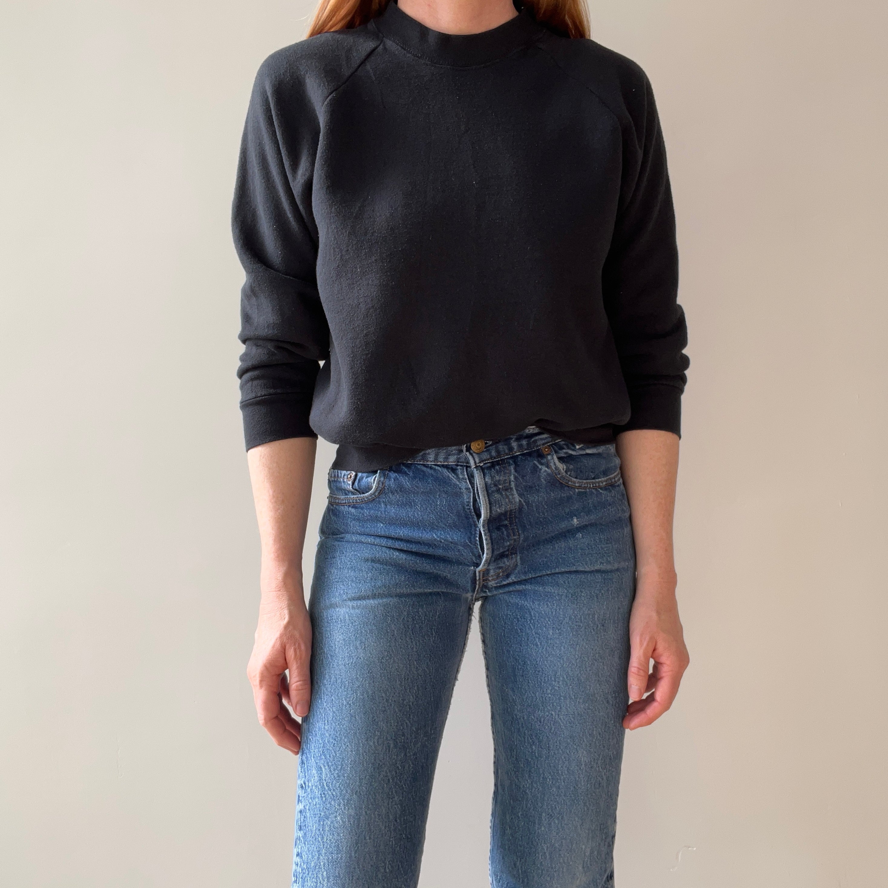 1990s Smaller Perfect (IMO) Black Sweatshirt