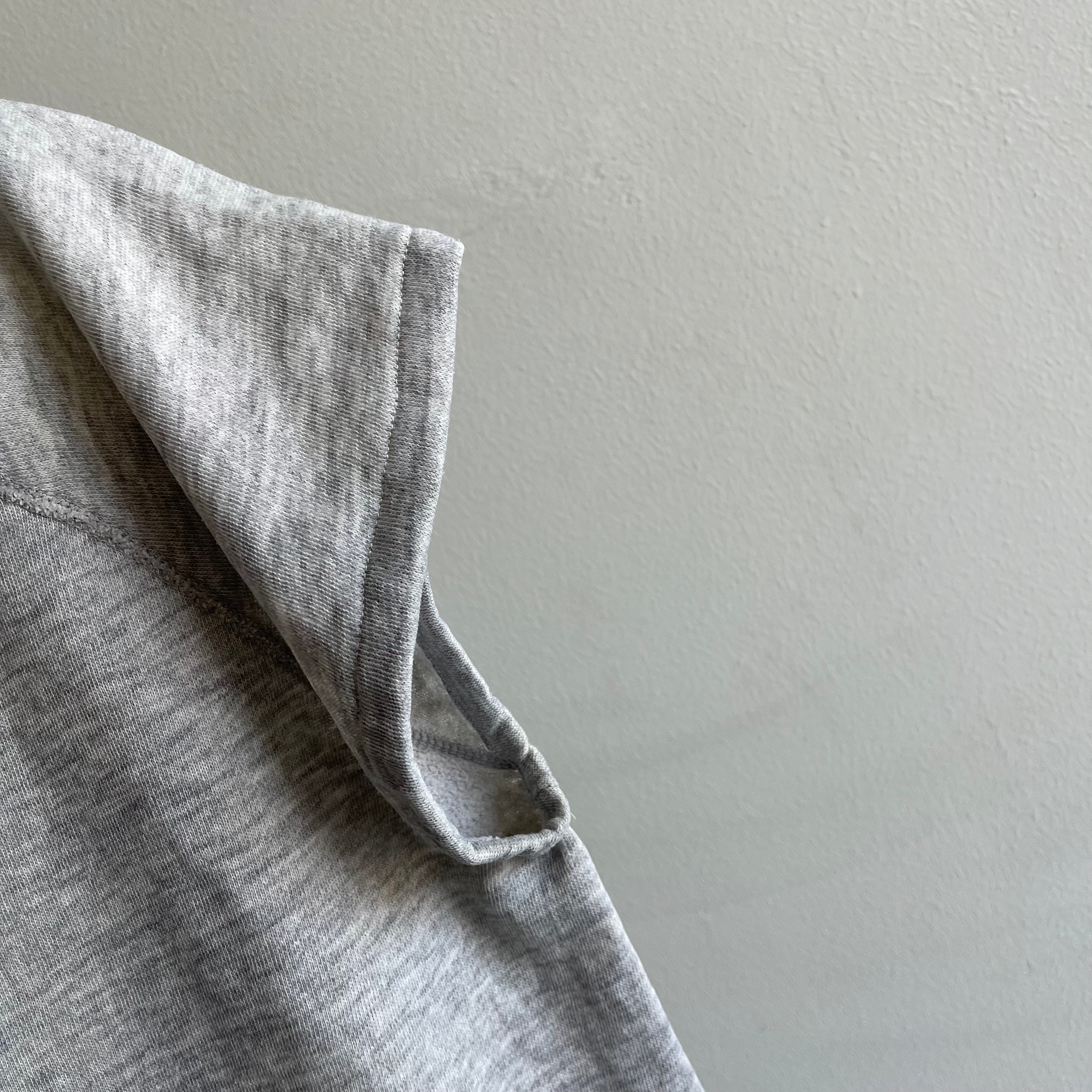 1980/90s Super Thinned Out DIY Blank Gray Warm Up - Paper Thin