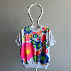 1980s Floral Top/T-Shirt