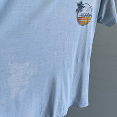 1970s Thinned Out Bleached Out St. Augustine, Florida Tourist T-Shirt