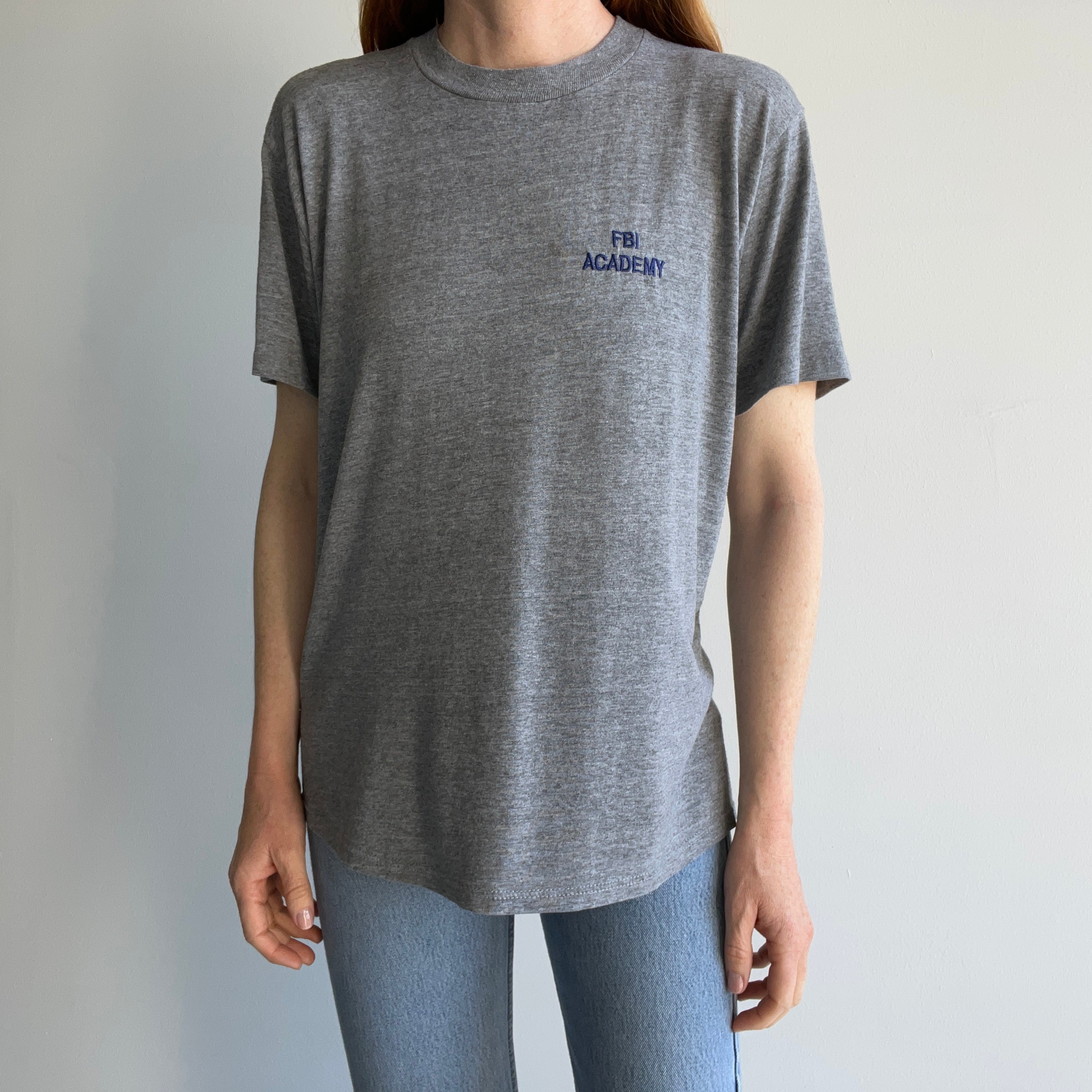 1980s FBI Super Slouchy and Thin T-Shirt by Soffe