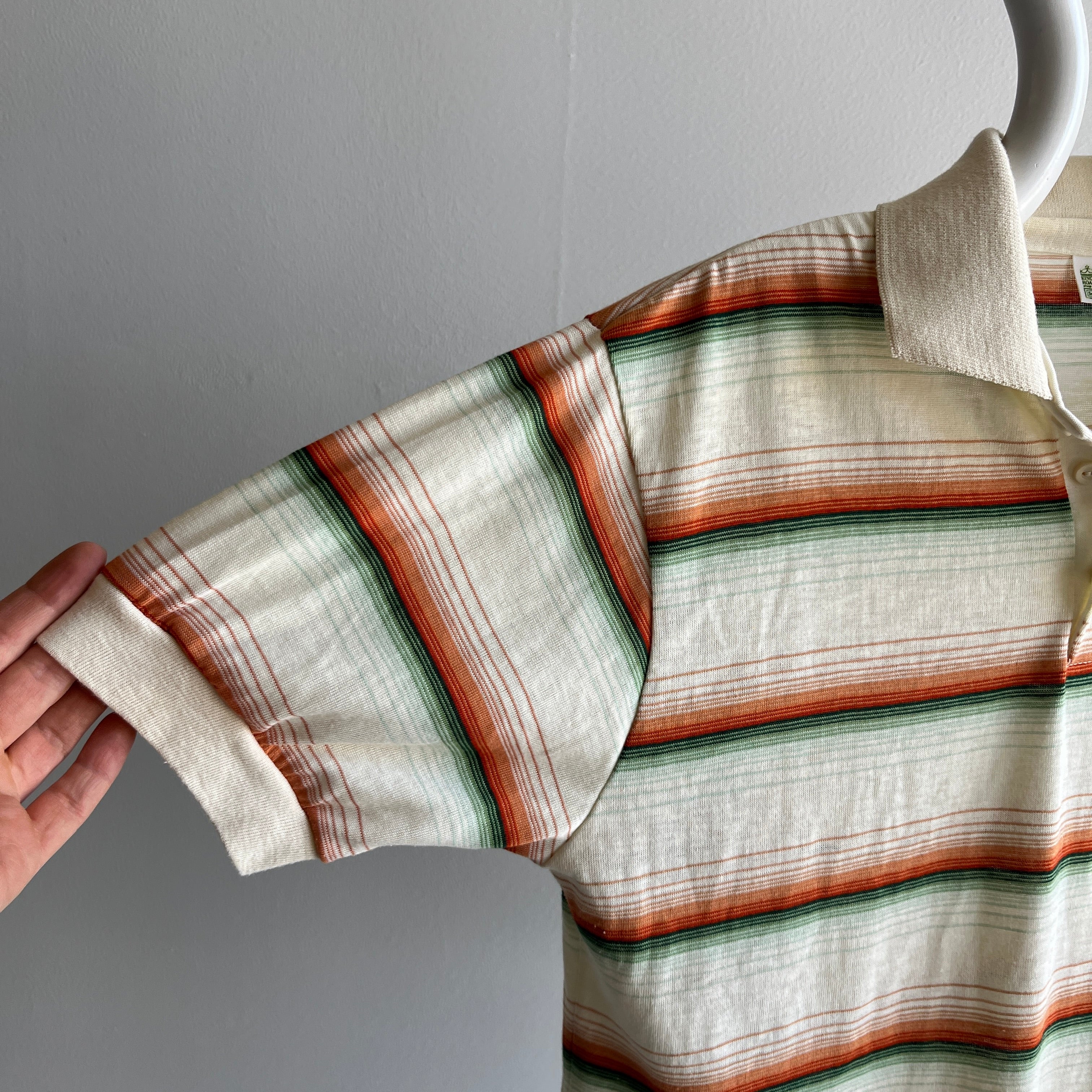 1970/80s Striped Polo Shirt by Kings Road/Sears